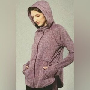 Serene Tangerine Plum Zip Up Jacket Small